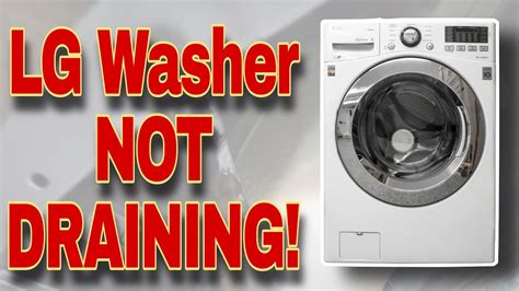 lg washer water not draining|LG Washer